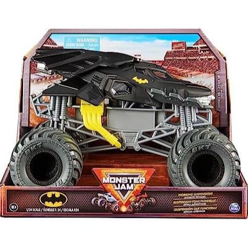 Monster Jam, Official Batman Monster Truck - Retro Batmobile Desert Edition 1:24 Scale Die-Cast