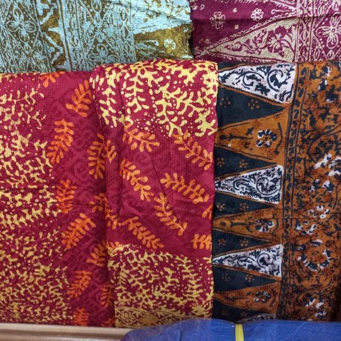 SET KAIN BATIK DAN SELENDANG / 1 SET BATIK VISCOSE DAN SELENDANG