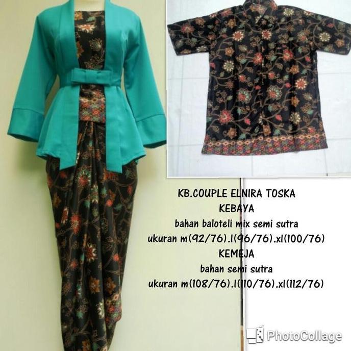 Baju Kebaya Couple Kutu Baru Enira Warna Pink
