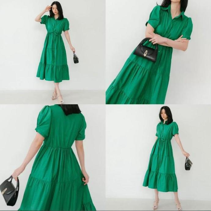 DRESS CHRISTMAS EDITON / DRESS NATAL MERAH HIJAU BOTOL DAN MAROON 2272