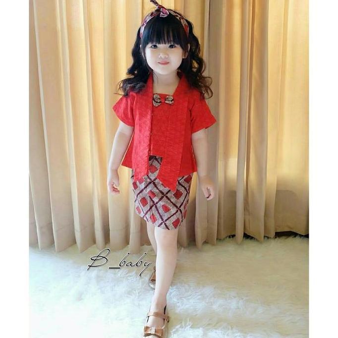 Kebaya Kutubaru Anak | Kebaya Anak | Kebaya Batik Anak ukuran S