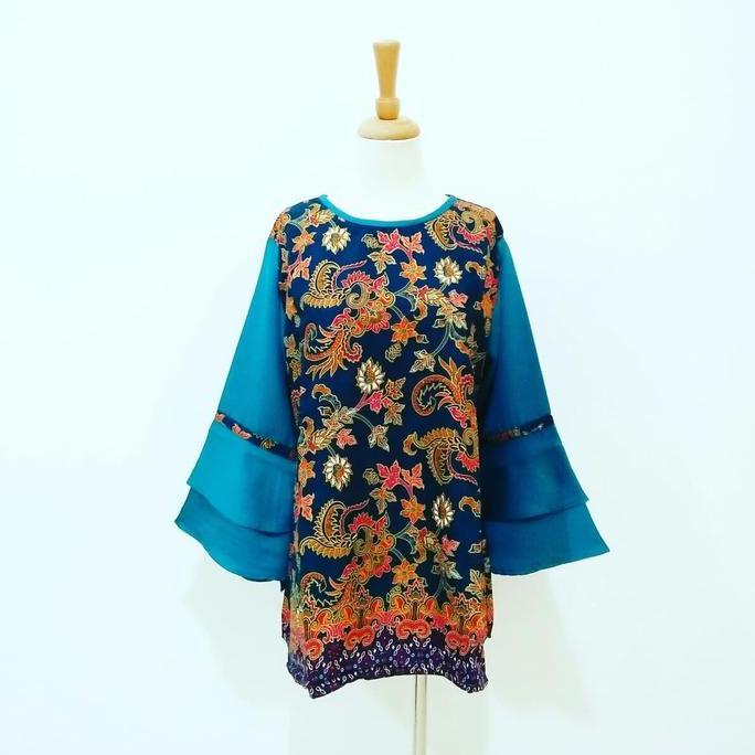 BAJU KONDANGAN WANITA ATASAN BATIK SUTERA SUTRA FEBIOLA TOPS