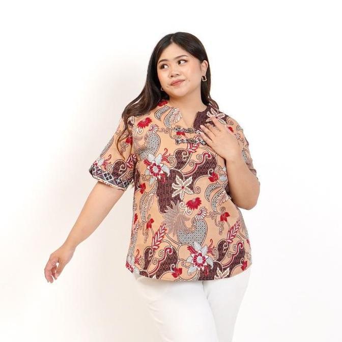 BLOUSE BATIK WANITA JUMBO BSIZE A KERJA PESTA BAJU HAMIL XXL XXXL