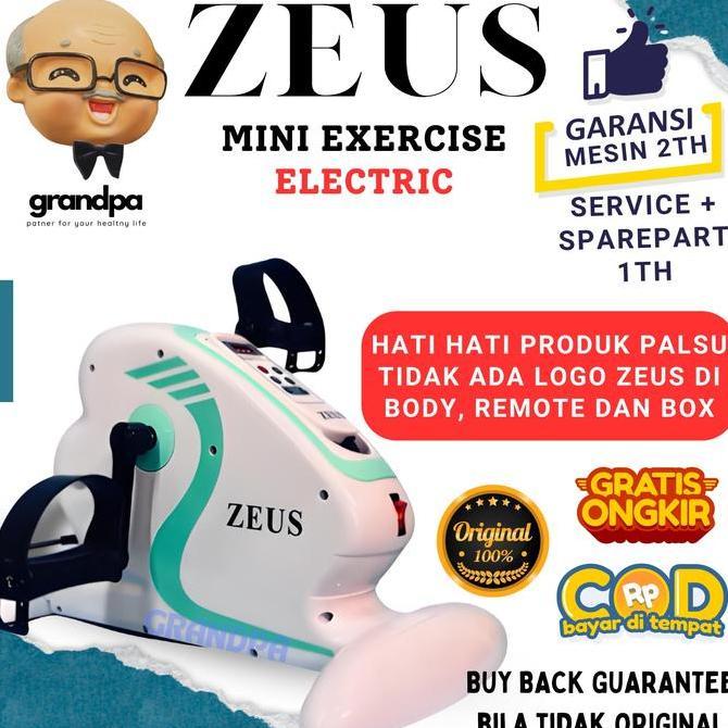 PROMO DISKON Original Zeus Mini Bike Elektrik Manual Sepeda Statis Sepeda Olahraga Otot Kaki Alat Te