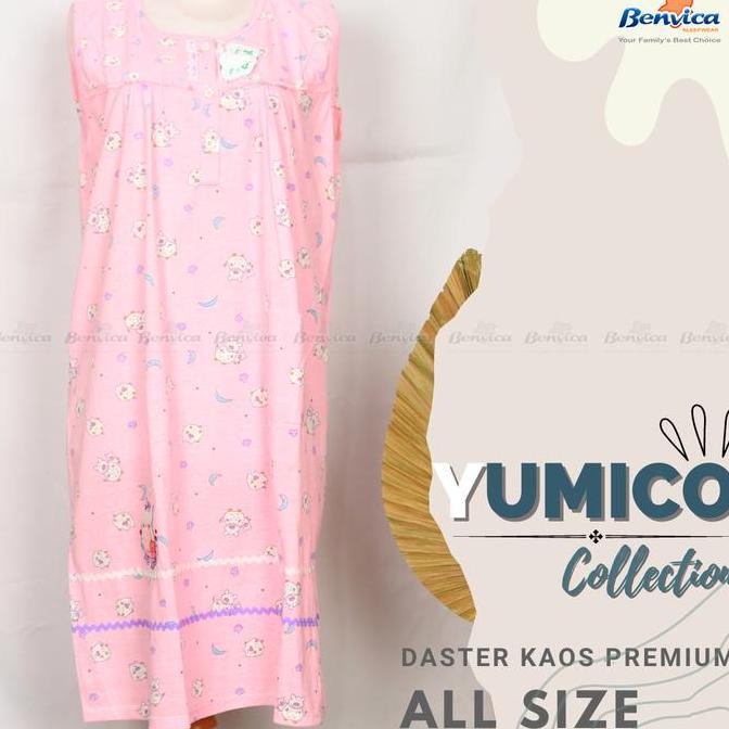 BAJU TIDUR DASTER DEWASA KAOS PREMIUM YUMICO ALL SIZE