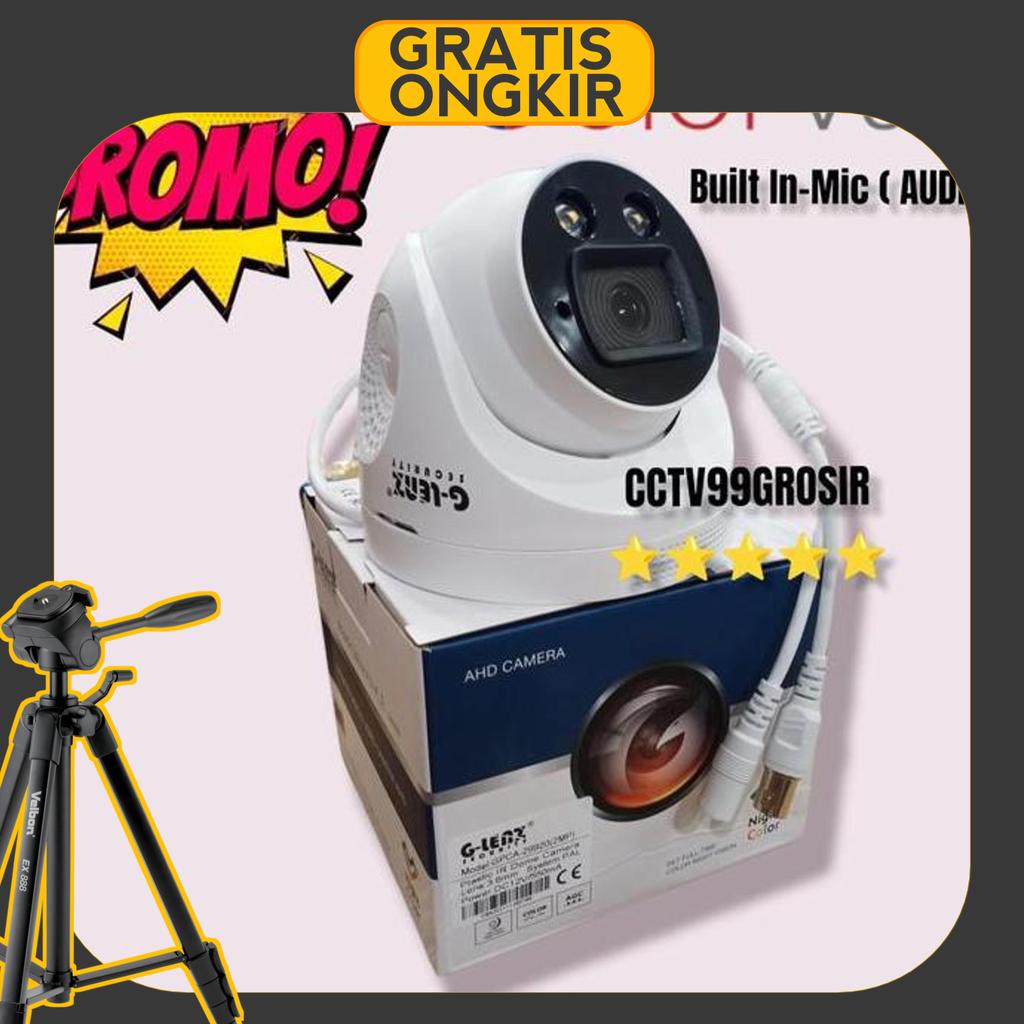 Kamera Cctv Indoor Glenz Full Color 2Mp Built In - Mic ( Audio )