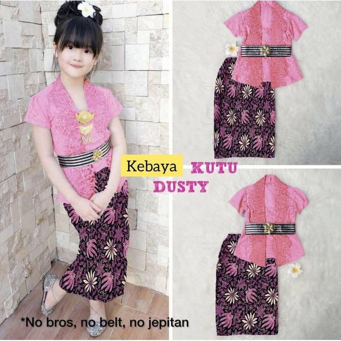 Baju Brokat Anak Perempuan Umur 4-15 Tahun Kebaya Anak Perempuan Pakaian Pesta Anak Kebaya Brukat An