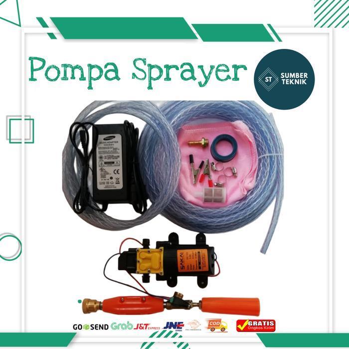 Paket Pompa Dc Dinamo Pump Sprayer Cuci Steam Motor Mobil Set Sakai Original Dan Terpercaya