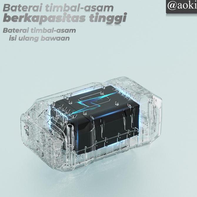 Aoki Ak-1101 Solar Lighting Mobile Power System 8000Mah Power Bank Multi Fungsi Led Dc