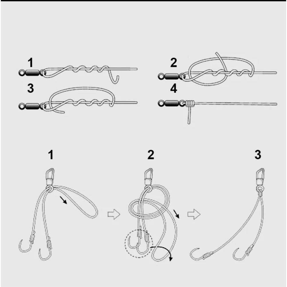Pelita - 10Pcs- 1 Bungkus Kili Pancing Bentuk Angka 8 Bahan Stainless Steel Rolling Swivel Anti Kara