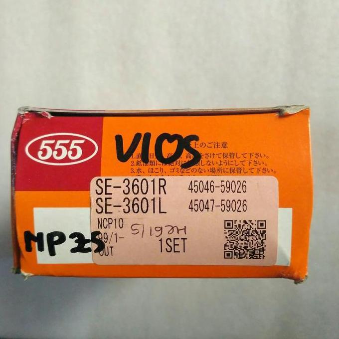 Promo tie rod end Vios 2004-2006 merk 555 japan Diskon