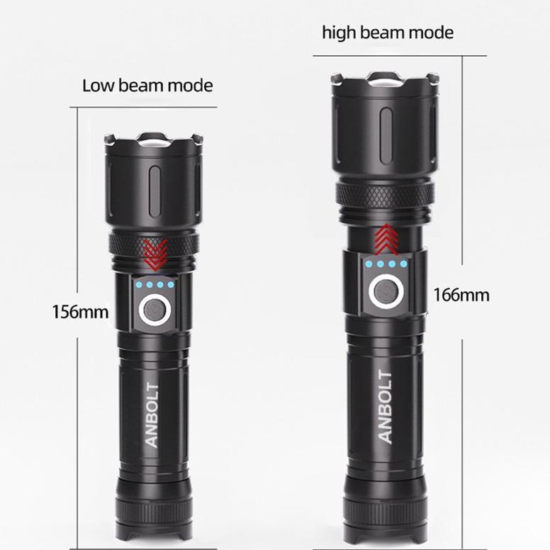 Bhadrika - Anbolt Senter Led Super Terang Tahan Lama Tahan Air Senter Jarak Jauh 90000 Lumens Origin