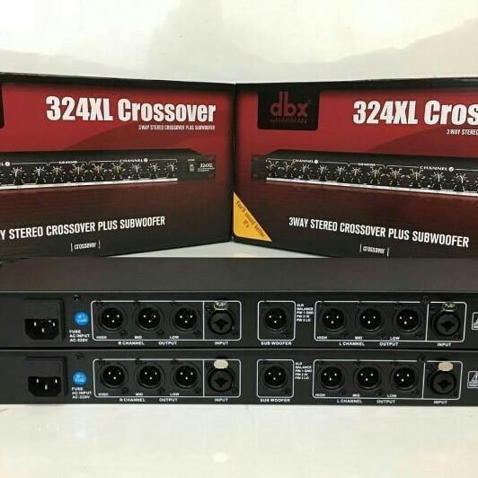 Crossover Dbx 324Xl Stereo 4Way Plus Sub Original Dan Terpercaya