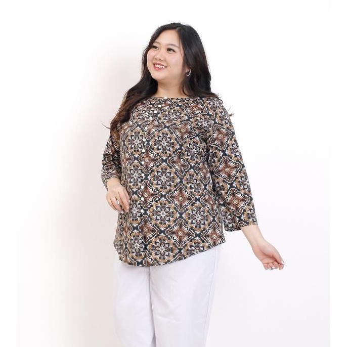 BLOUSE BAJU BATIK WANITA JUMBO BSIZE 584 A BAJU HAMIL KERJA KANTOR PESTA CASUAL FORMAL KEKINIAN MODI