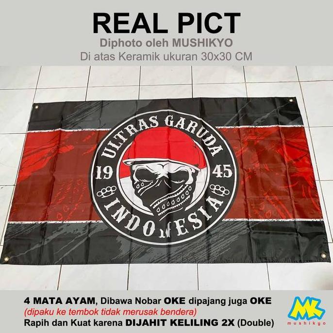 Bendera Suporter Timnas ULTRAS GARUDA Ukuran 150 x 90 CM