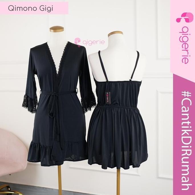 GI QERIE | One Set Kimono | Baju Tidur Kimono Sexy
