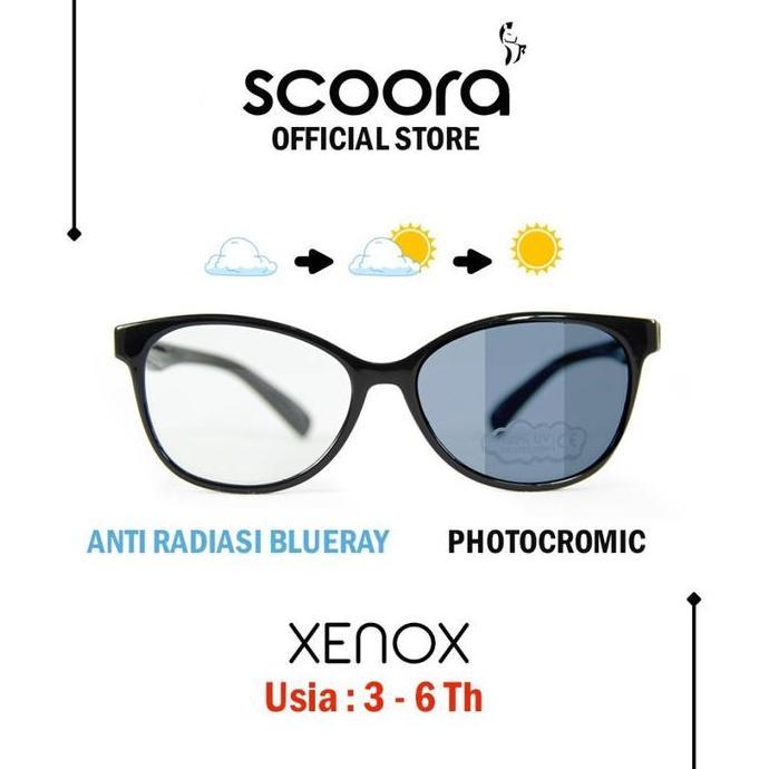 Scoora Xenox Kacamata Anak Anti Radiasi & Photocromic