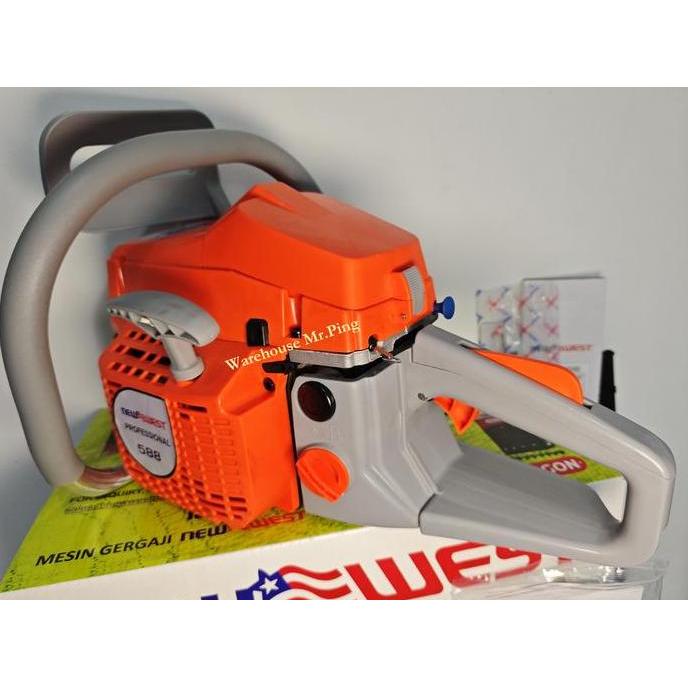 Grosir New West Gergaji Mesin Chainsaw 588 Bar 22 Inch