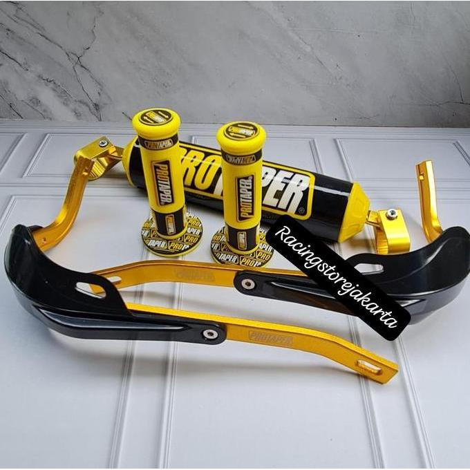 PAKET HEMAT Handguard Protaper Plus Cover Pelindung Stang Untuk Motor KLX Trail CRF TM Xride Vixion 