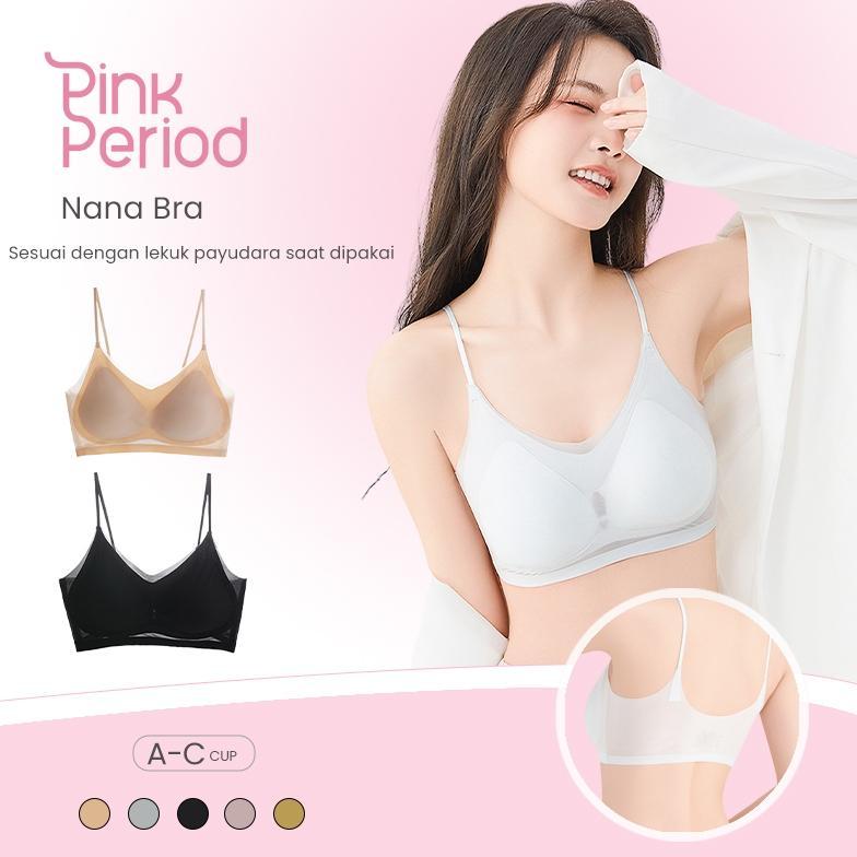 Pink Period Pink Period Bra Seamless Zero Feel Ultra Thin BH Sport Yoga Bra Tanpa Kawat Busa Adem Le