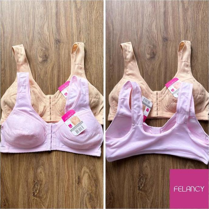 Murah Felancy bra tanpa kawat 072-02004 kancing depan branded sale Non COD