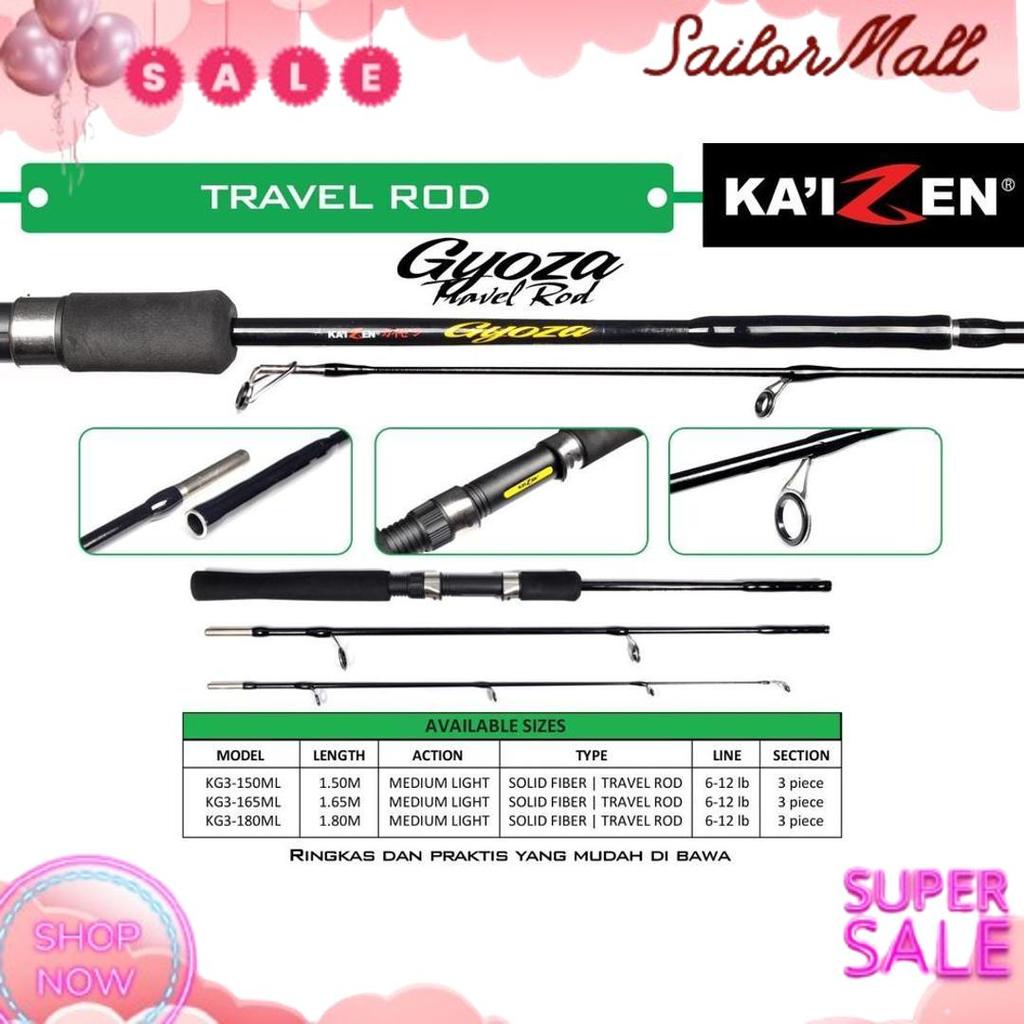 Premium Rod Spinning Kaizen Gyoza Travel Rod