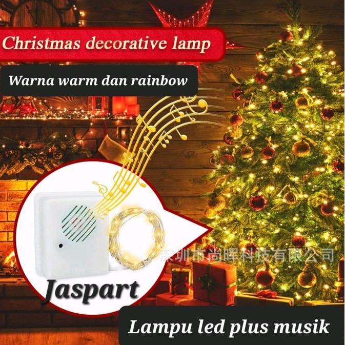 Lampu Led Musik Natal Lampu led plus musik lampu natal