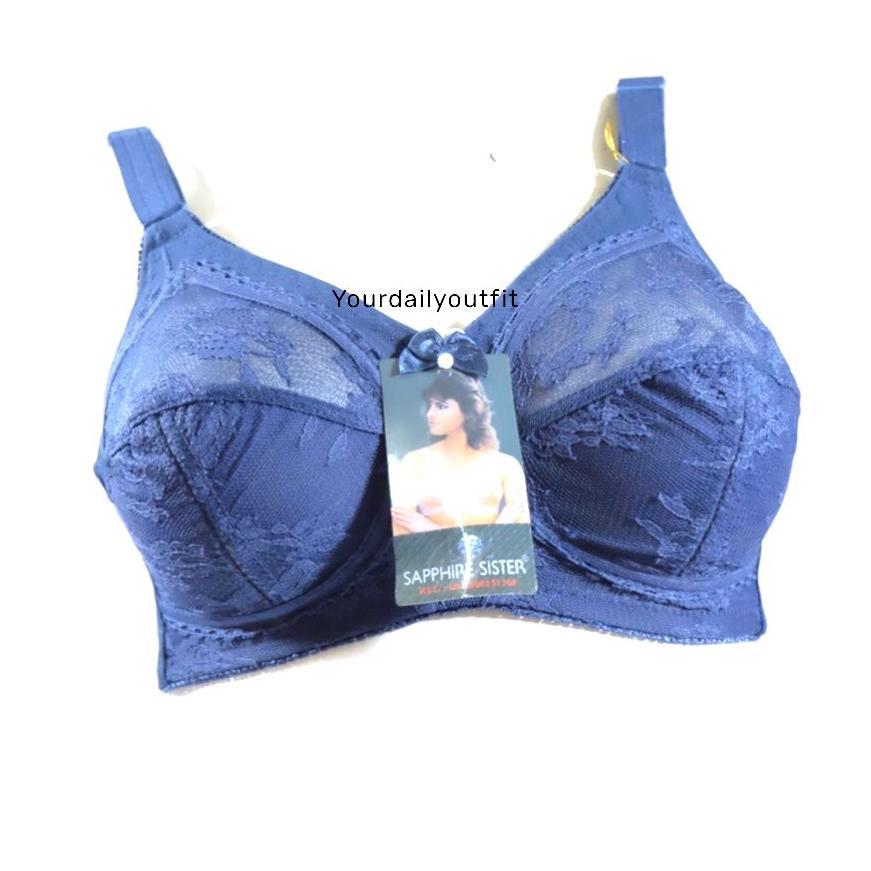Bh Sister Sapphire Sister Bra Classic Tanpa busa dan Tanpa Kawat Original / BH Sister Orisinil