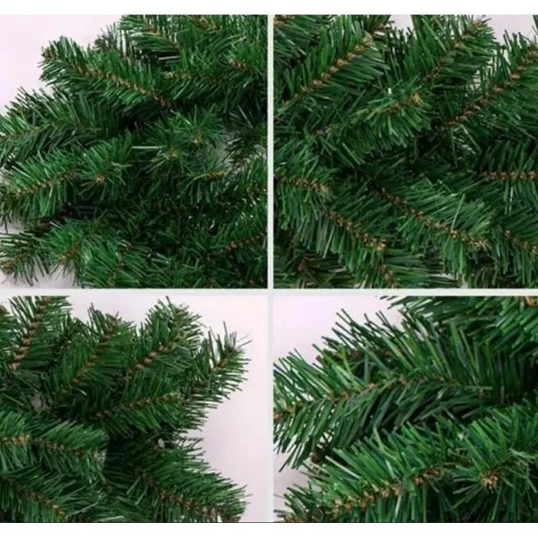Flash sale 200T Garland Natal 2.7m Garland Kawat Daun Hiasan Natal Lebar 25cm