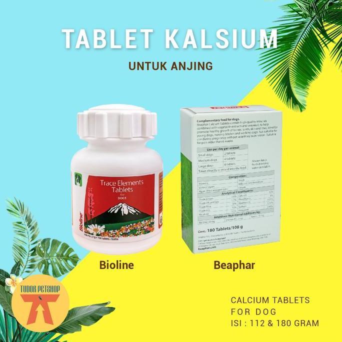 Vitamin Anjing Beaphar Calcium 180 Tablet / Vitamin Kalsium Anjing