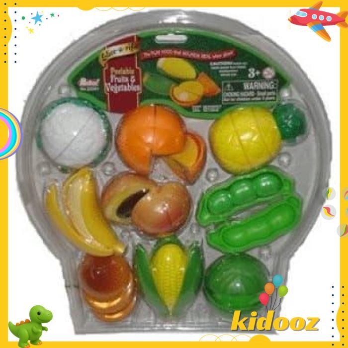 MAINAN REDBOX RB-22241 PEELABLE FRUIT & VEGETABLES GRATIS ONGKIR