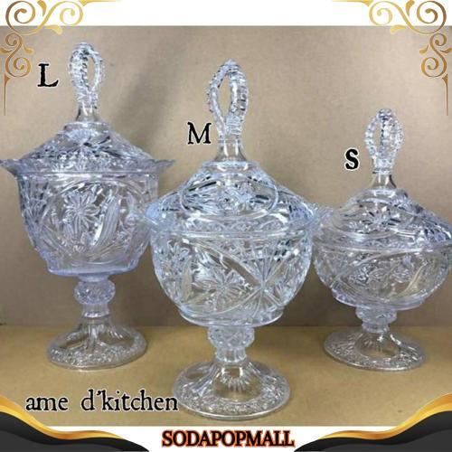Murah Toples Bijian Kristal Mika Small (Kecil ) Tkk 1099 Golden Sunkist
