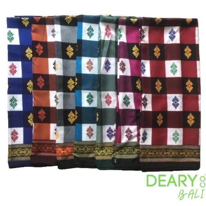 Miliki Sarung Kotak Bali / Sarung Bali Jadi Motif Catur / Sarung Sholat Pria
