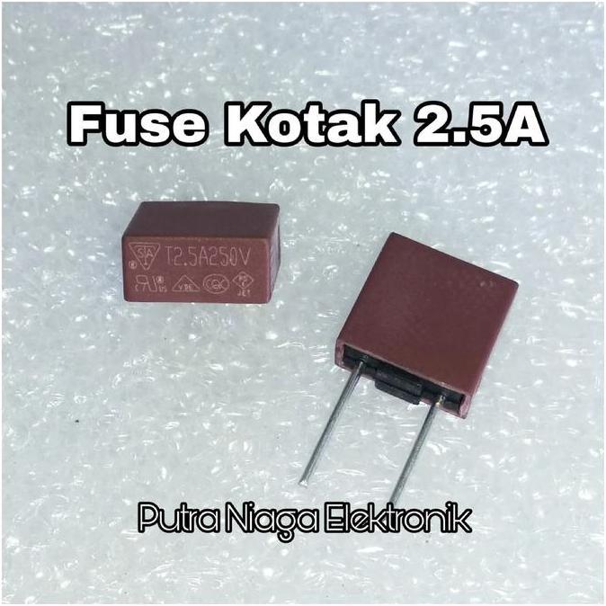 Diskon (1) Fuse Kotak 2,5A 250V Sikring Silinder Sekering PCB Board / T2.5A 250V putran1a dijamin