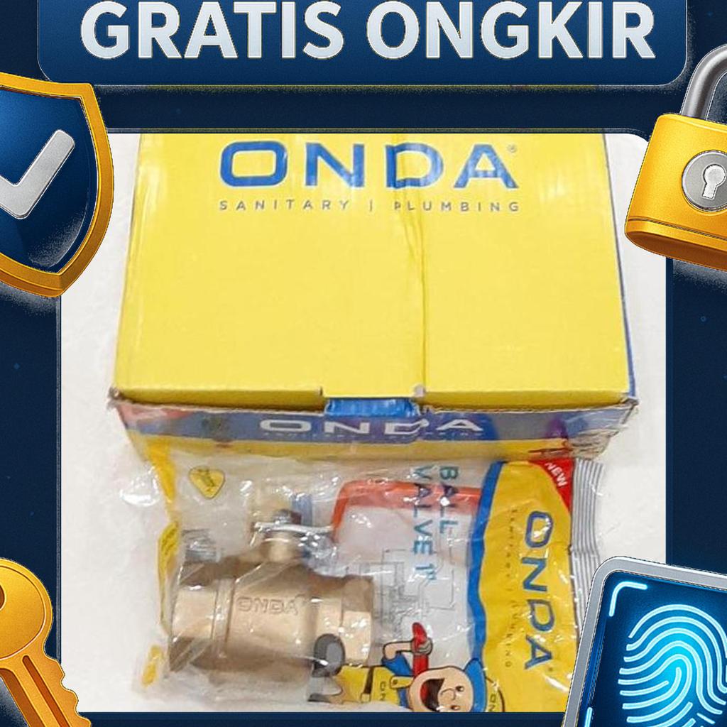 Stop Kran Kuningan Onda 1"/Ballvalve Kuningan Onda 1"