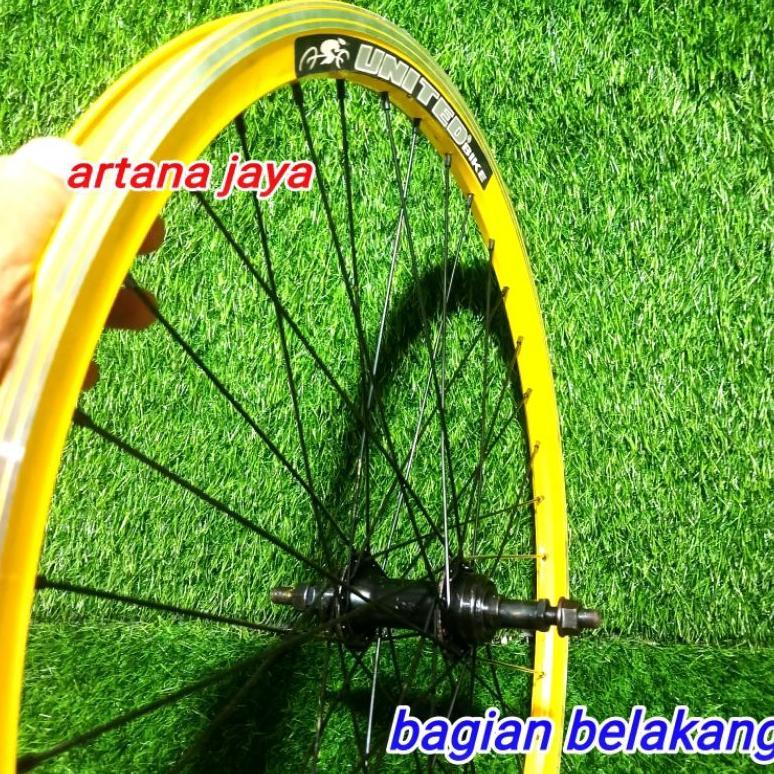 wheelset 26 atau velg sepeda 26in / wheelset 26in fullset siap pakai depan belakang sudah dirakit da
