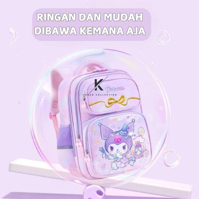 Tas Fashion Anak Perempuan / Tas Ransel Anak Perempuan Tk Sd Smp / Tas Anak Kuromi Anti Air