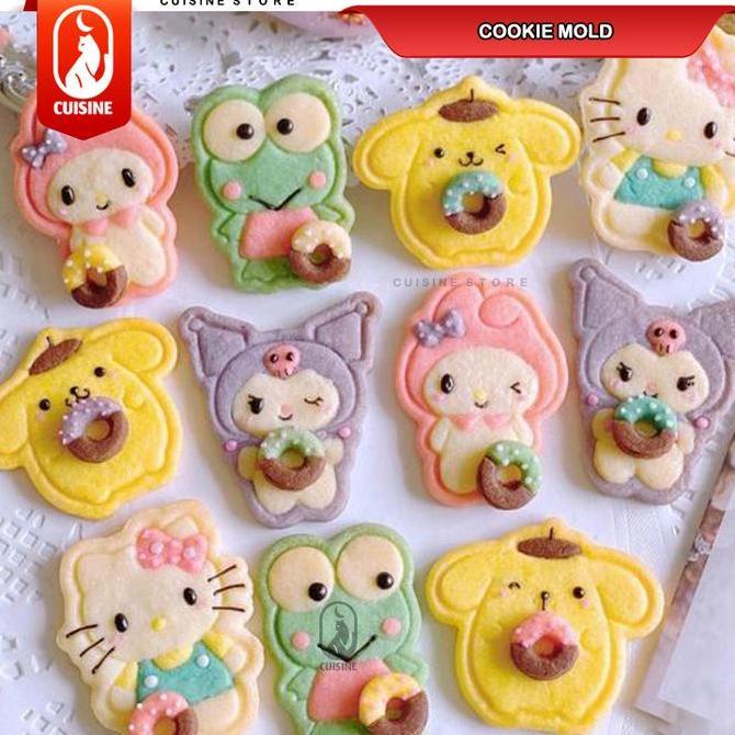 Cetakan Kue Kering Sanriooo Cookie Cutter Biskuit Cetakan Nugget Bento Karakter Astronot Frozen Hewa