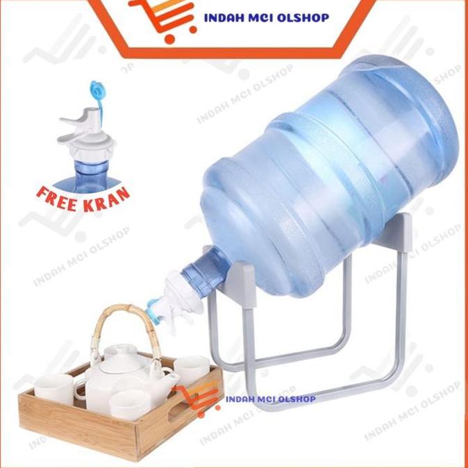 RAK KAKI GALON BESI / TATAKAN / DUDUKAN GALON + KRAN