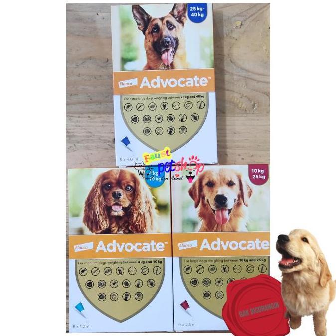 Elanco Advocate Dog Obat Kutu & Cacing Obat Kutu Anjing Obat Cacing Anjing Obat Kutu Tetes Obat Kutu