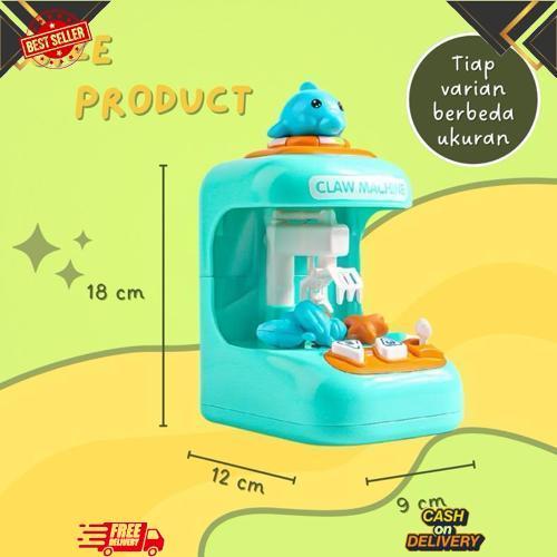 Termurah Mainan Game Capit Claw Machine Mini/Mainan Edukasi Anak Mesin Capit Mini Pakai Batrei Ada L