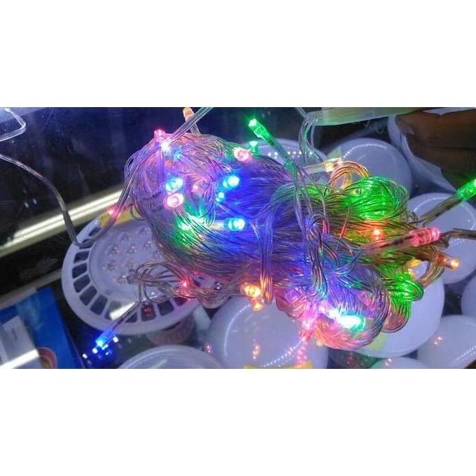 LAMPU NATAL 100 LED PANJANG 10 METER