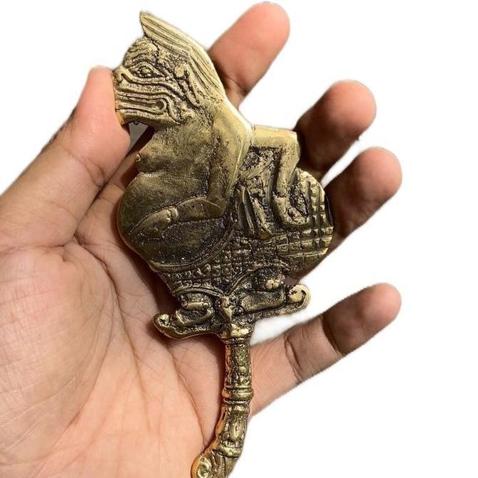 Koleksi hiasan motif Semar gepeng bahan Kuningan tebal