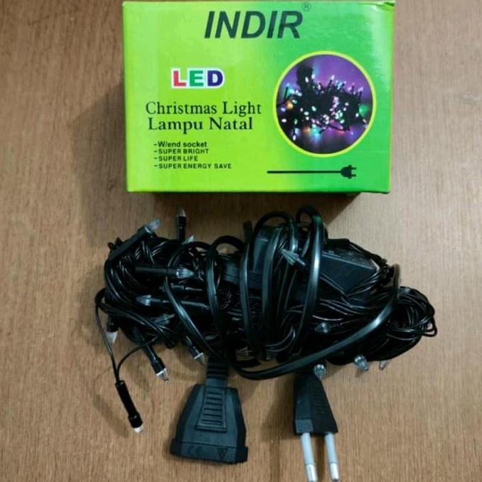 Lampu hias / Lampu natal ( warna warni & merah putih ).