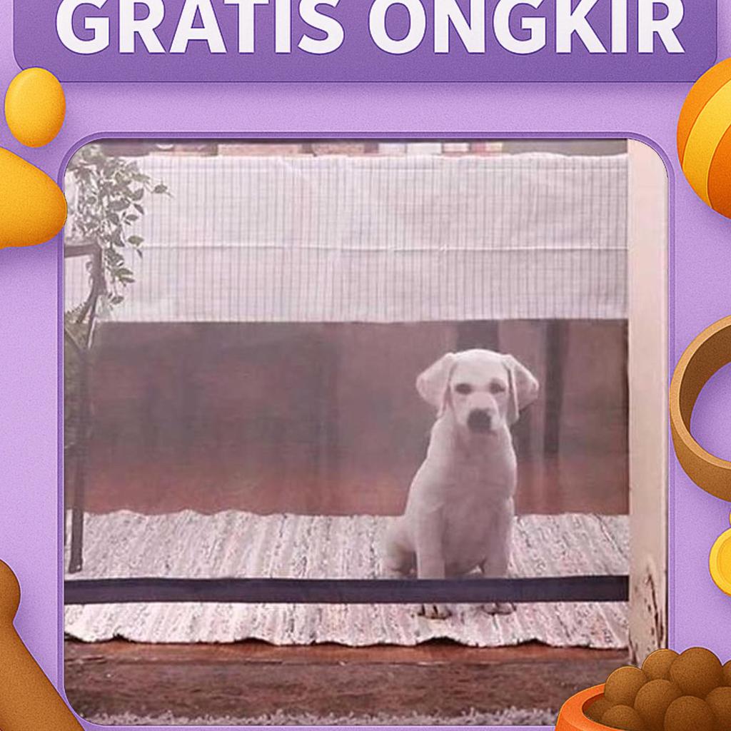 Pagar Jaring Pembatas / Peghalang Anjing Kucing Nylon Hitam