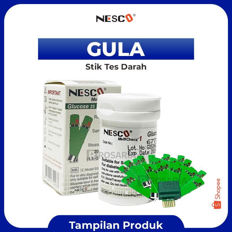 Strip Gula Darah Nesco Stik Gcu Glucose Tes Gula Darah Viral