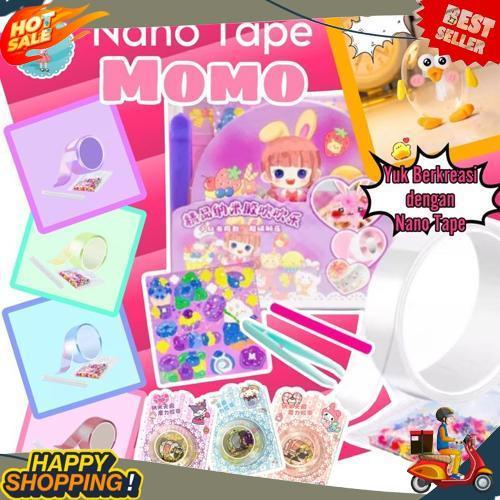 Termurah Nano Double Sided Tape Transparan/Nano Tape Pembuat Balon Squishy Diy Double Tape Super Kua