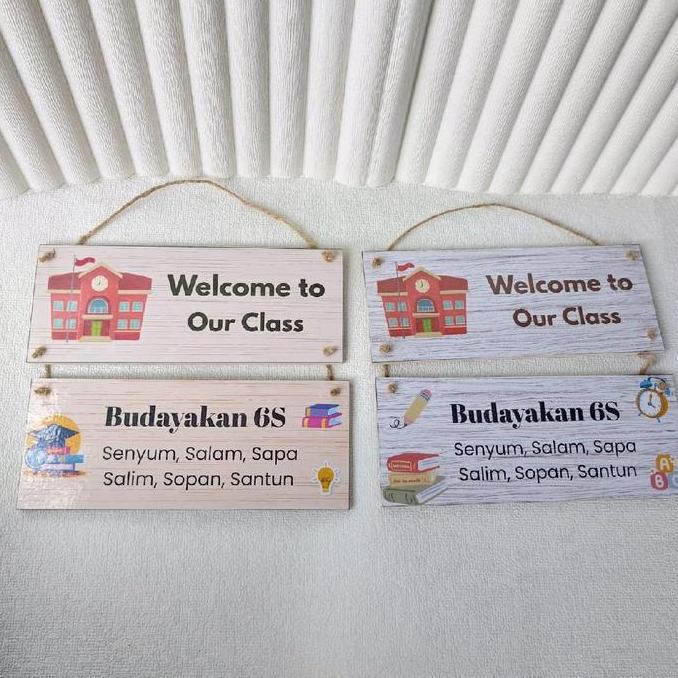 Hiasan Dinding Dekorasi Kelas Welcome to our class