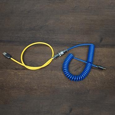 FLCMMK Mechanical Keyboard Coiled Cable Type-C Aviator