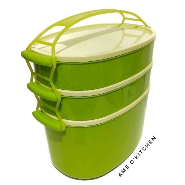 New Produk Rantang Piknik Besar Jumbo Susun 3 Rpl 9026 Golden Sunkist